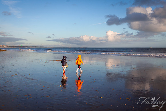 Children at the beach