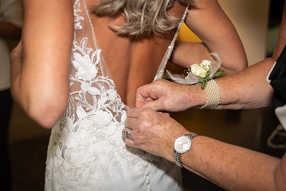 Bride, Back of Dress